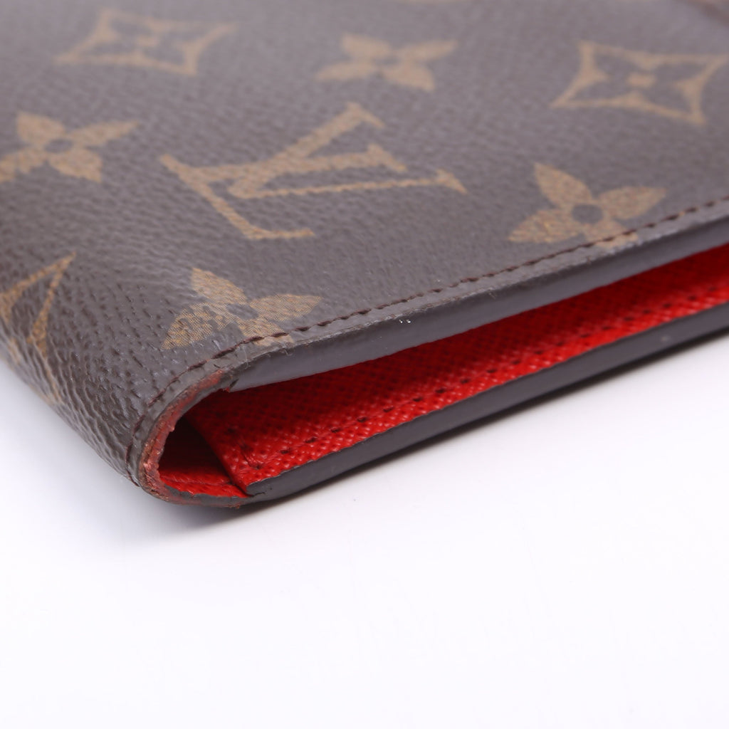 Adele Wallet Monogram Red