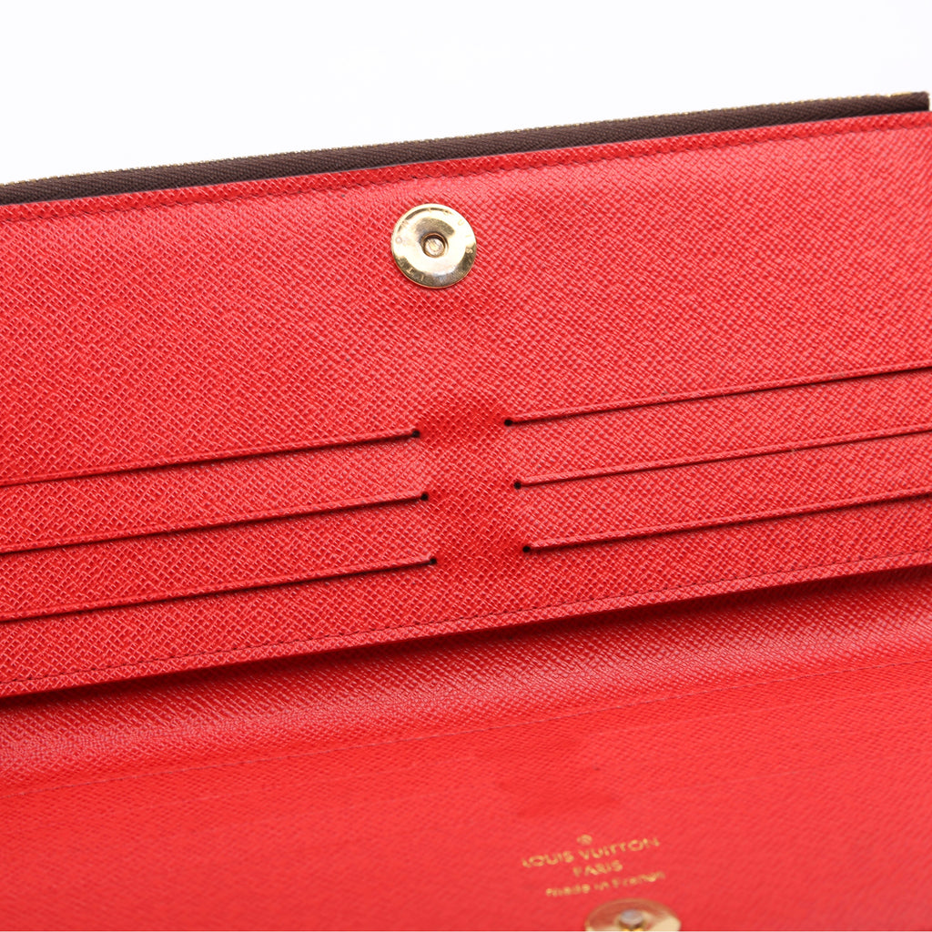 Adele Wallet Monogram Red