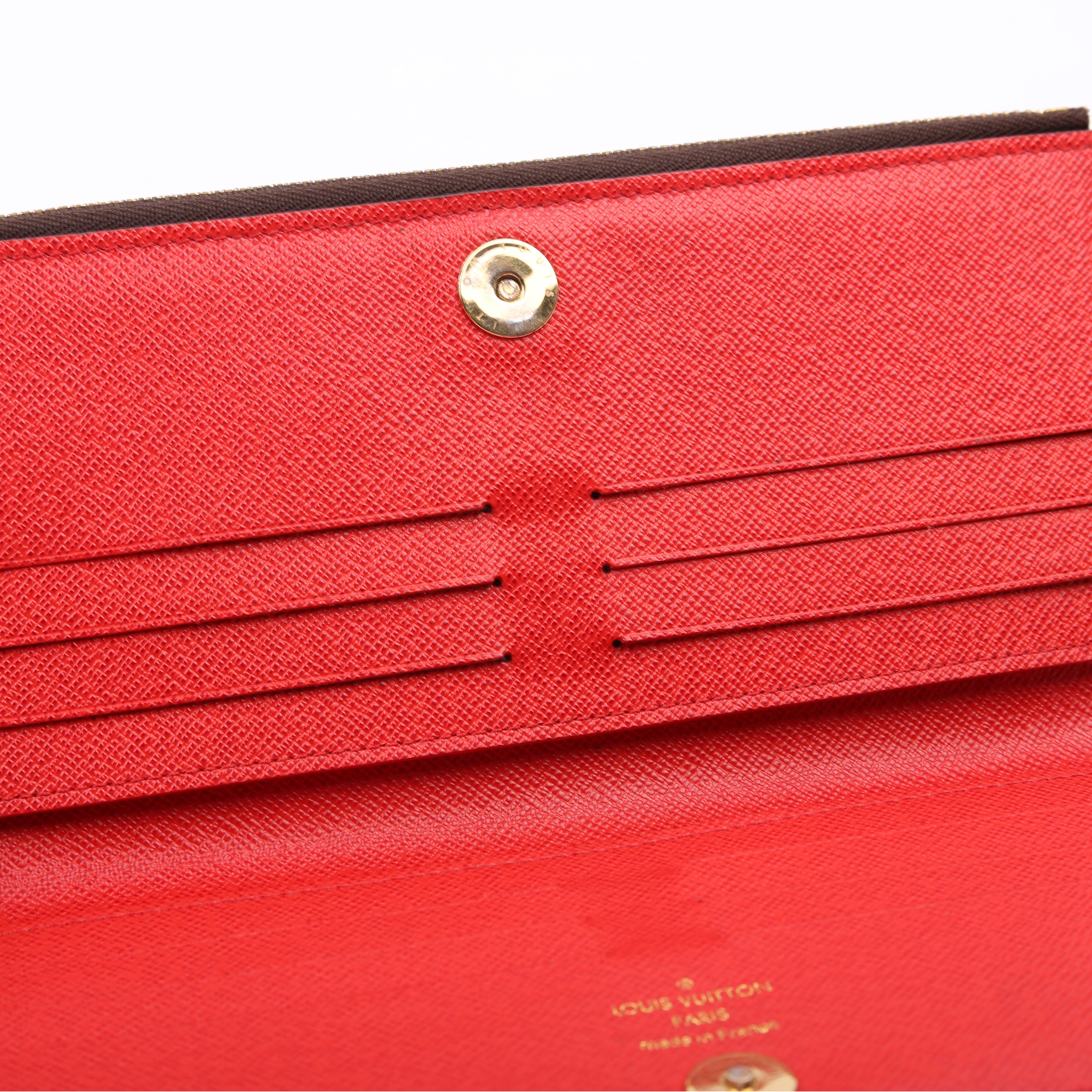 Adele Wallet Monogram Red