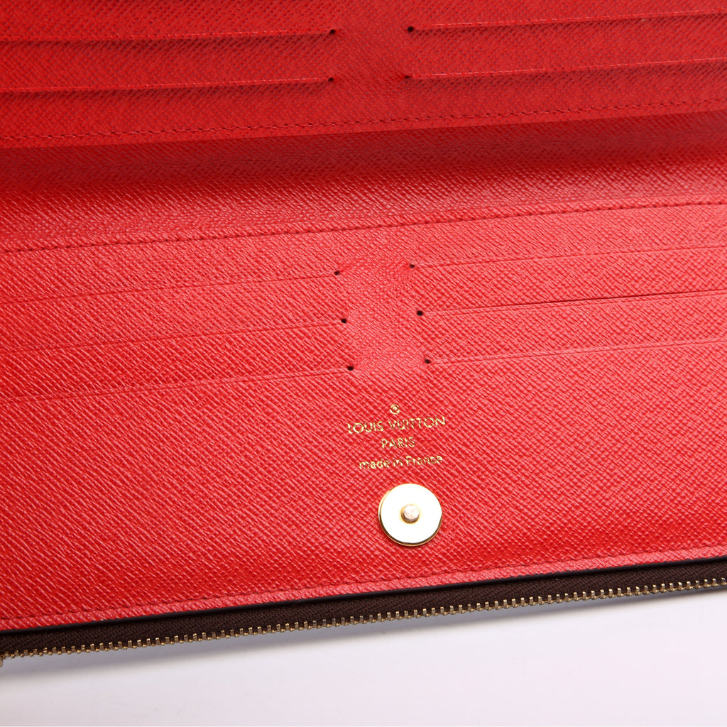 Adele Wallet Monogram Red