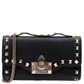 Rockstud WOC Grainy Calfskin Black