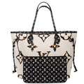 Neverfull With Wallet MM Jungle Ivory/Brown