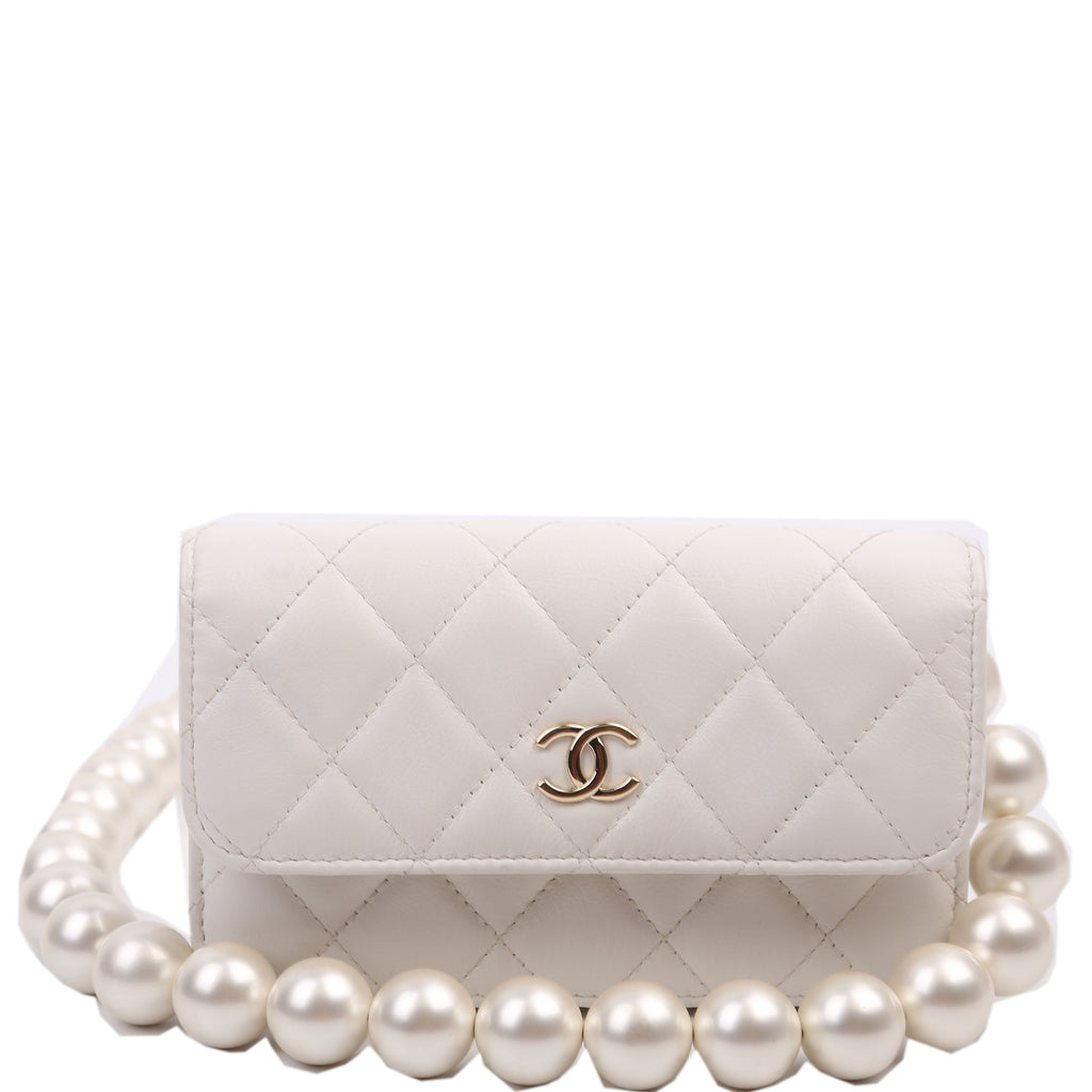 Maxi Pearls WOC Lambskin 30M White