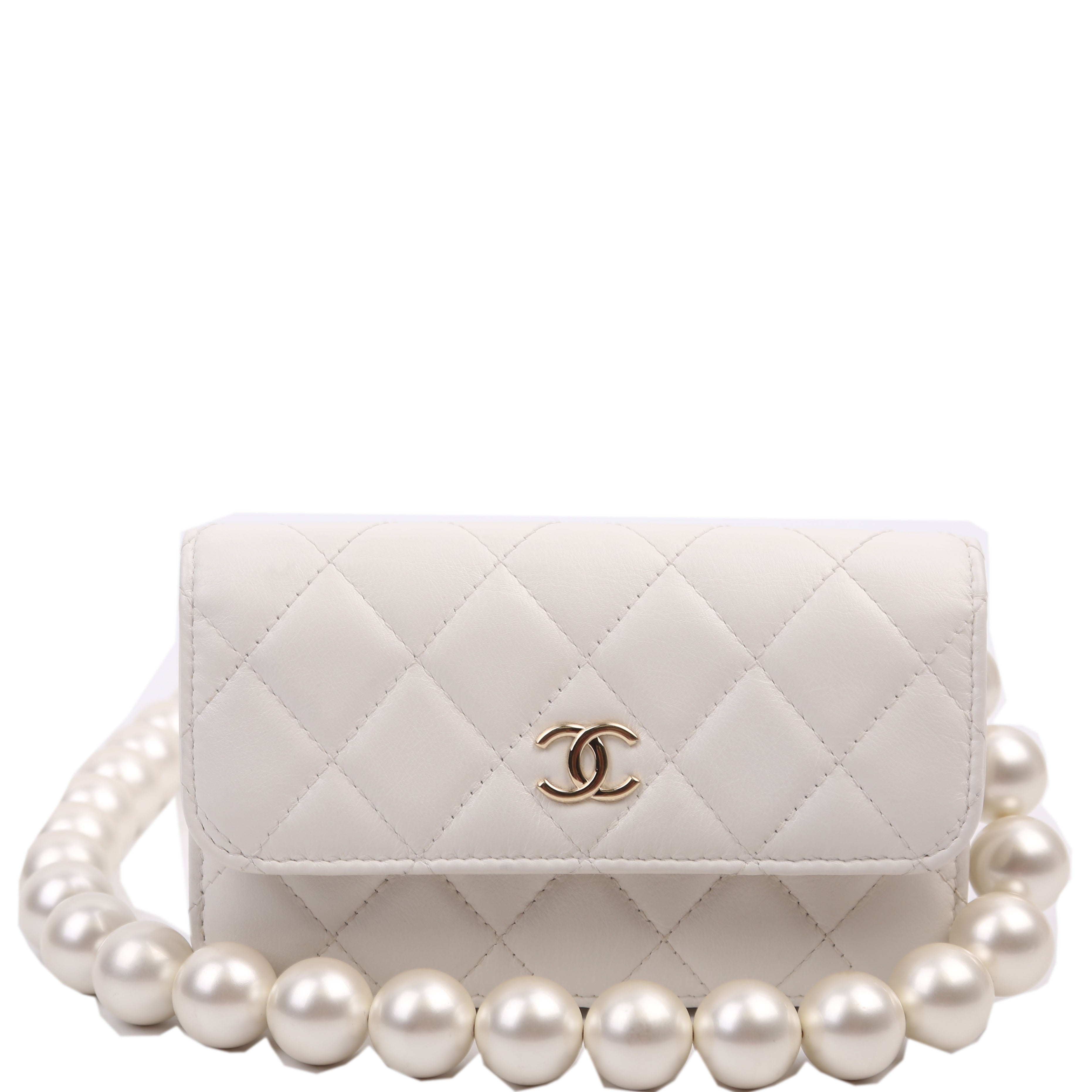 Maxi Pearls WOC Lambskin 30M White