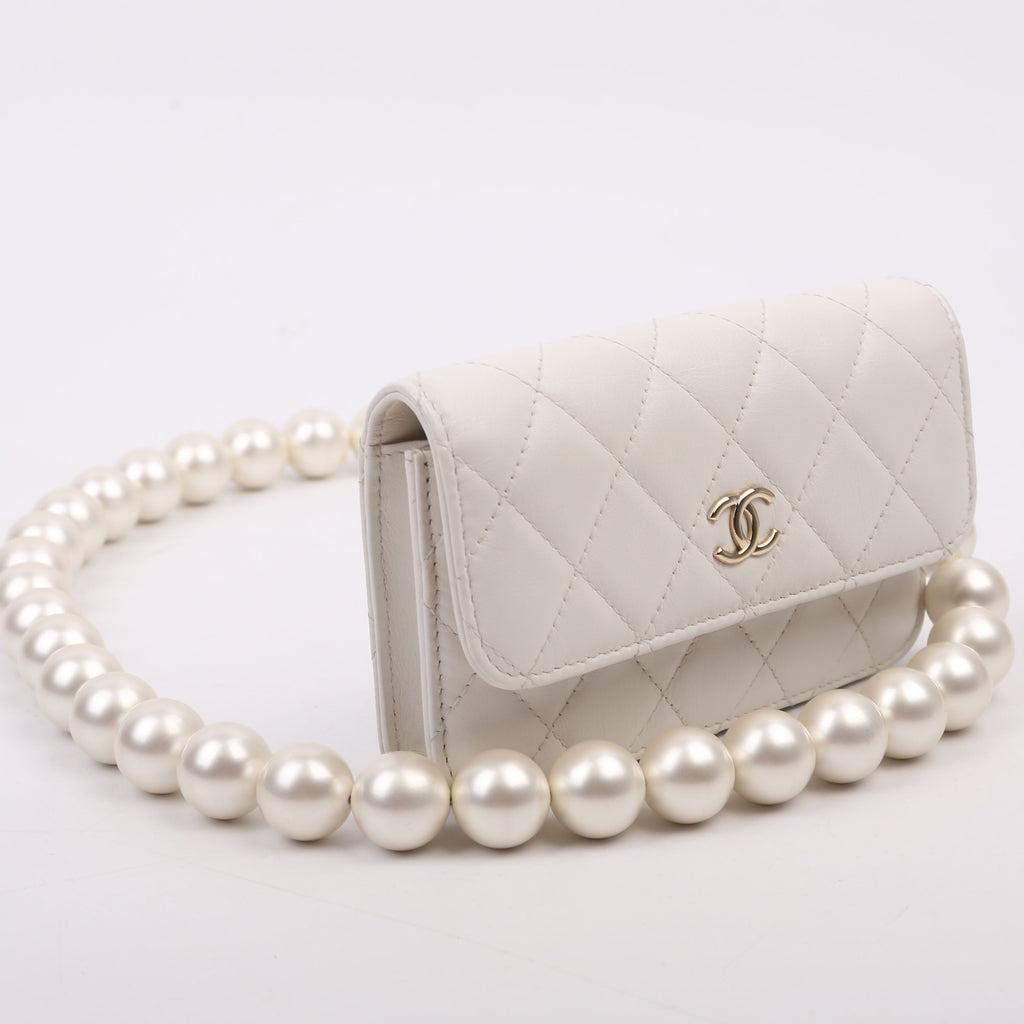 Maxi Pearls WOC Lambskin 30M White