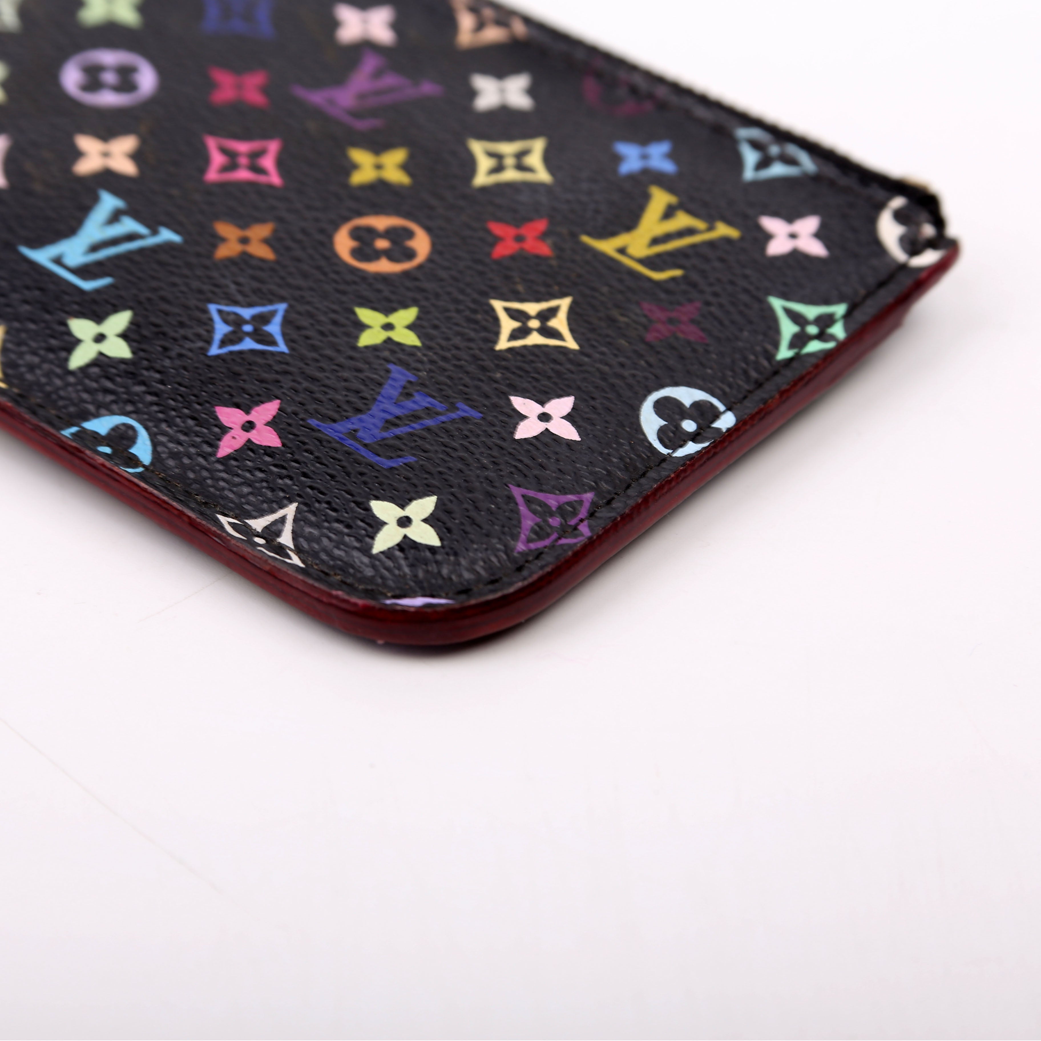 Pochette Cles NM Multicolor Monogram Black