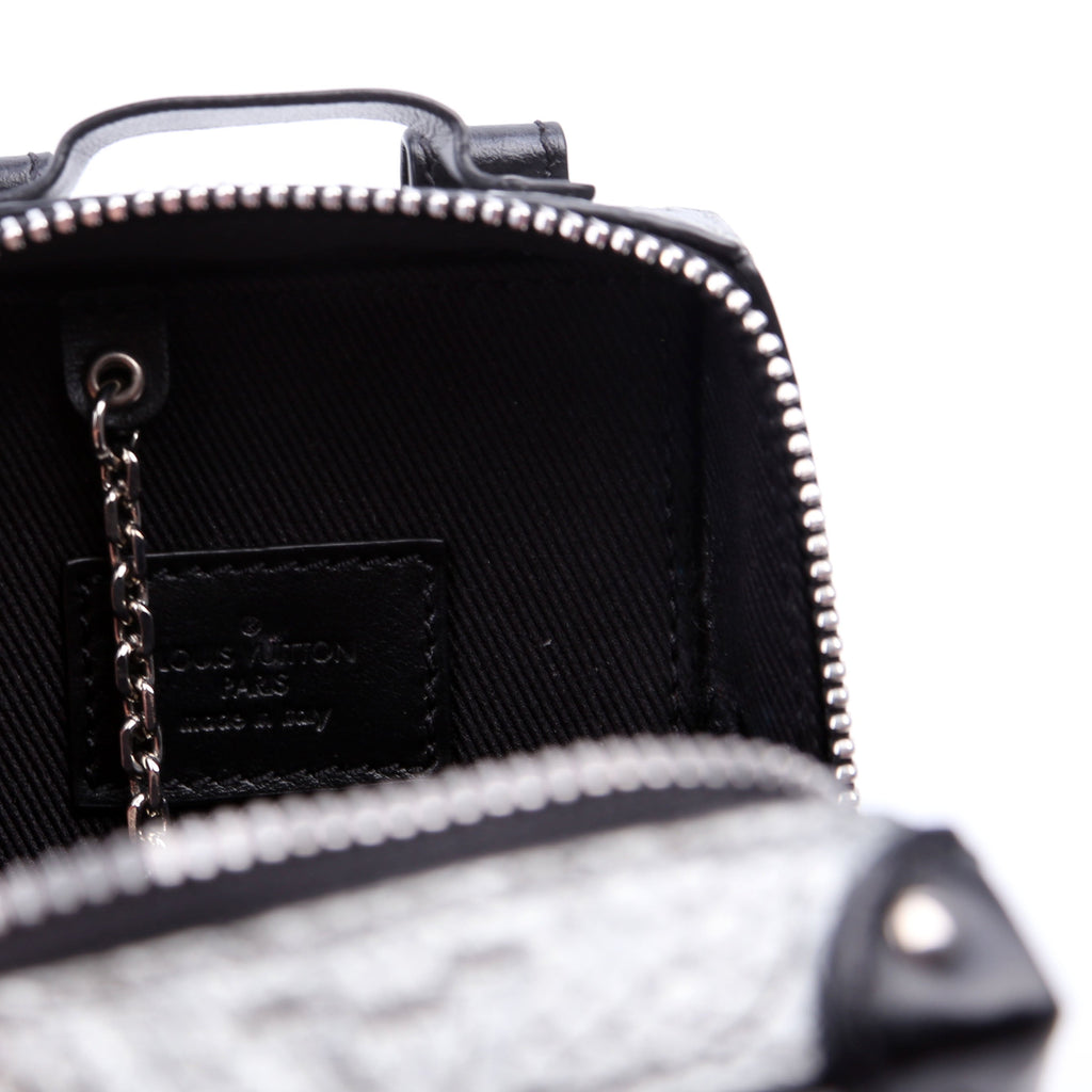 Soft Trunk Backpack Bag Charm Monogram Taurillon Silver/Black