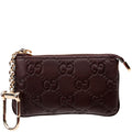 233183 Guccissima Key Pouch Brown