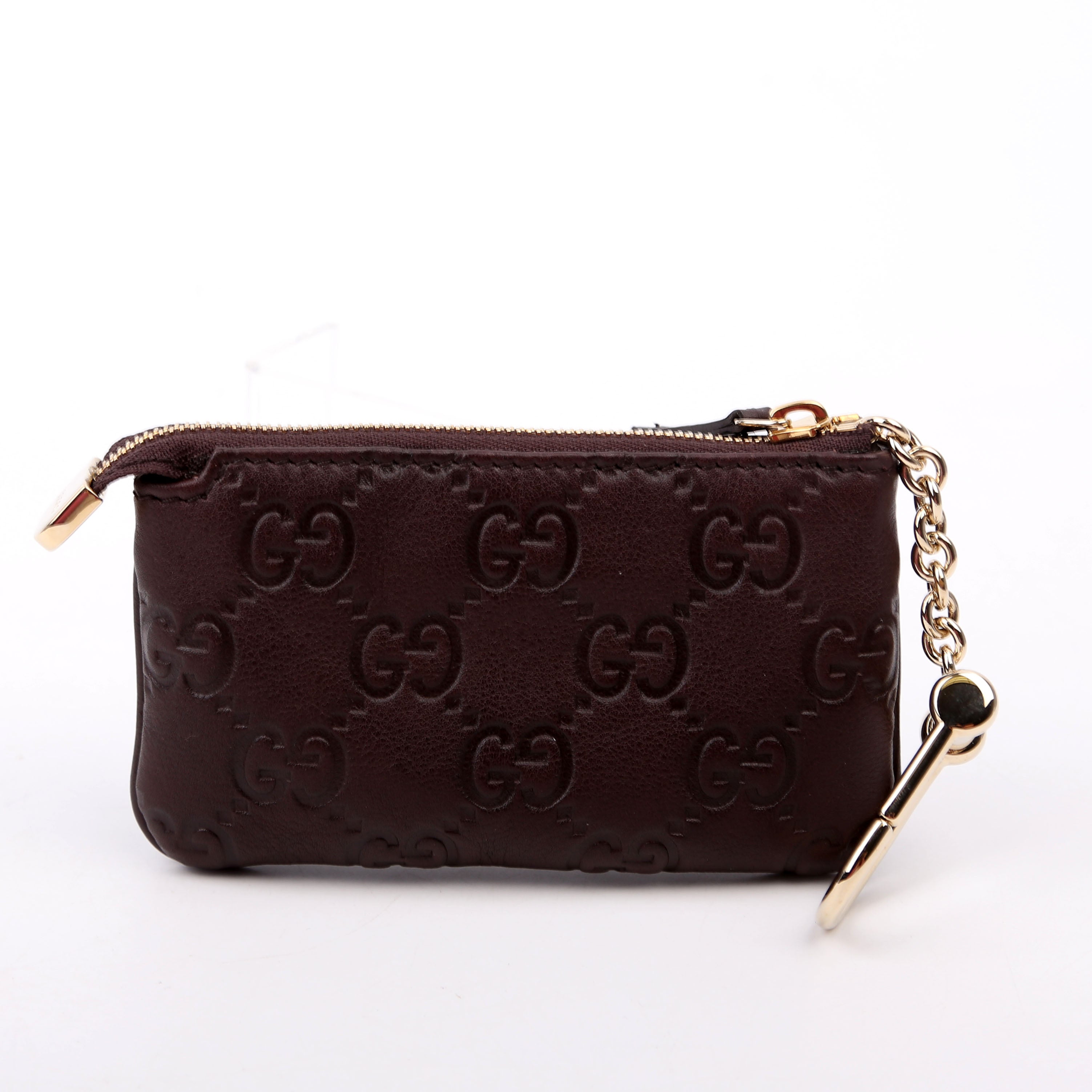 233183 Guccissima Key Pouch Brown