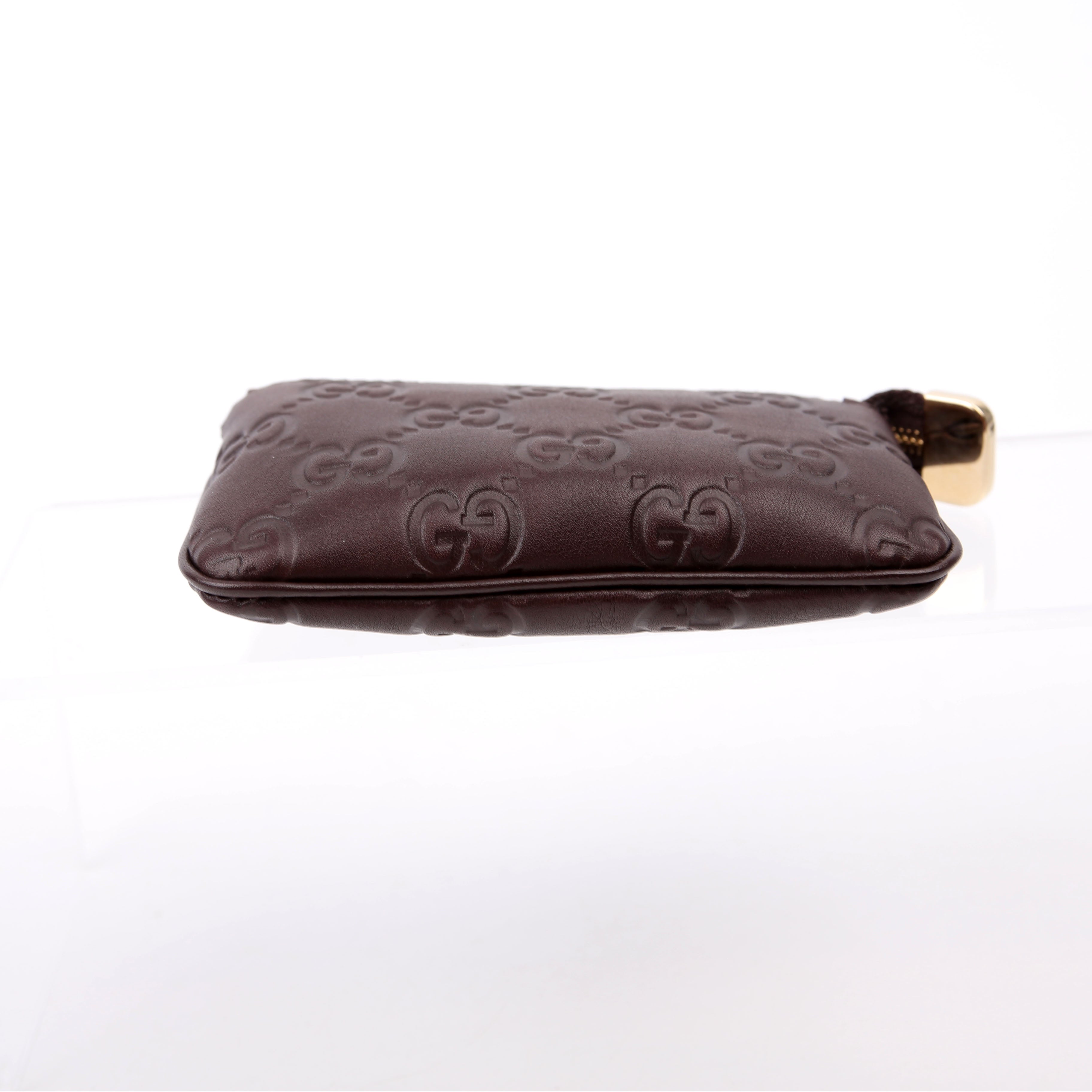 233183 Guccissima Key Pouch Brown