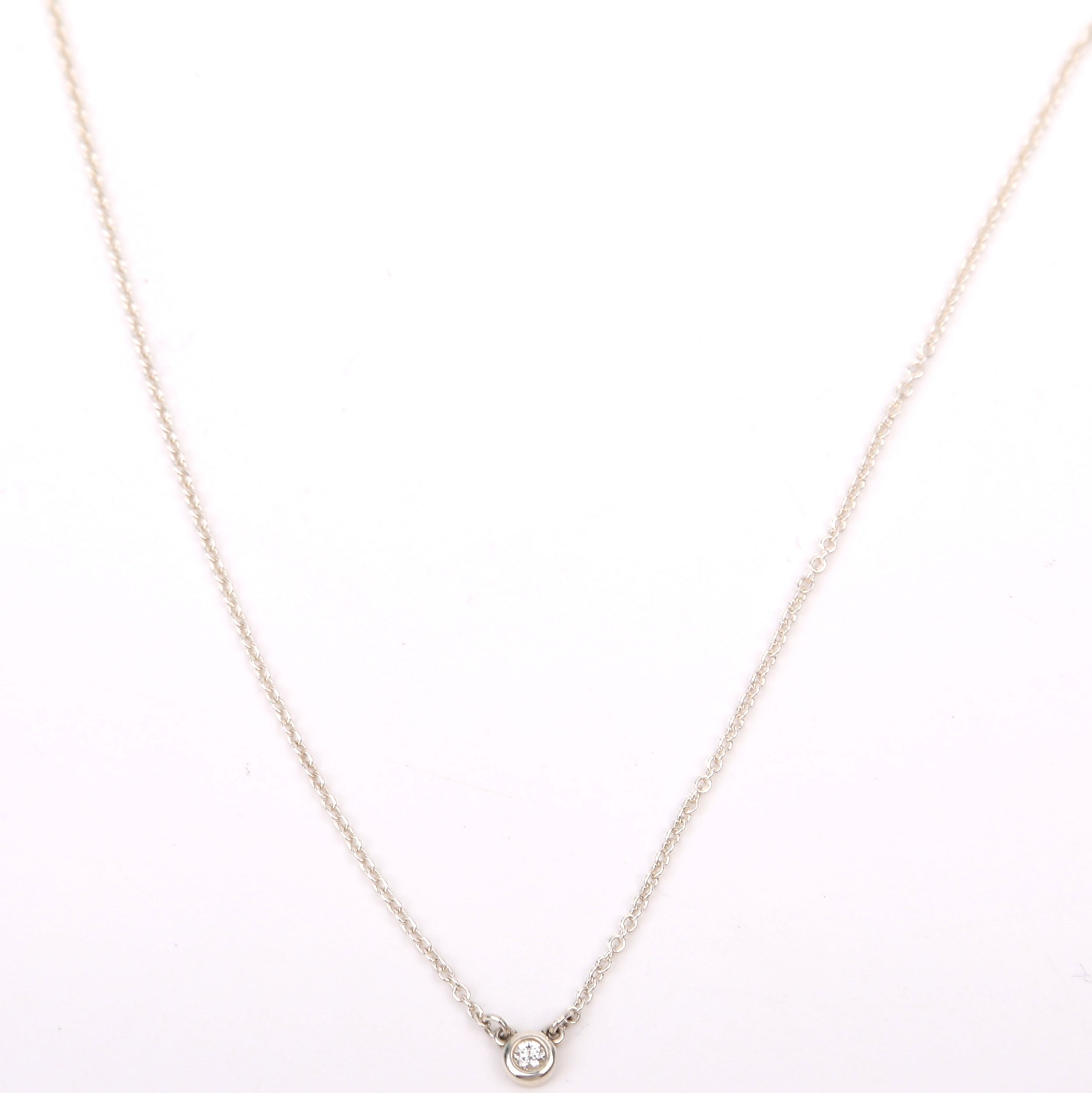 Elsa Peretti Diamonds By The Yard Pendant 925 Silver