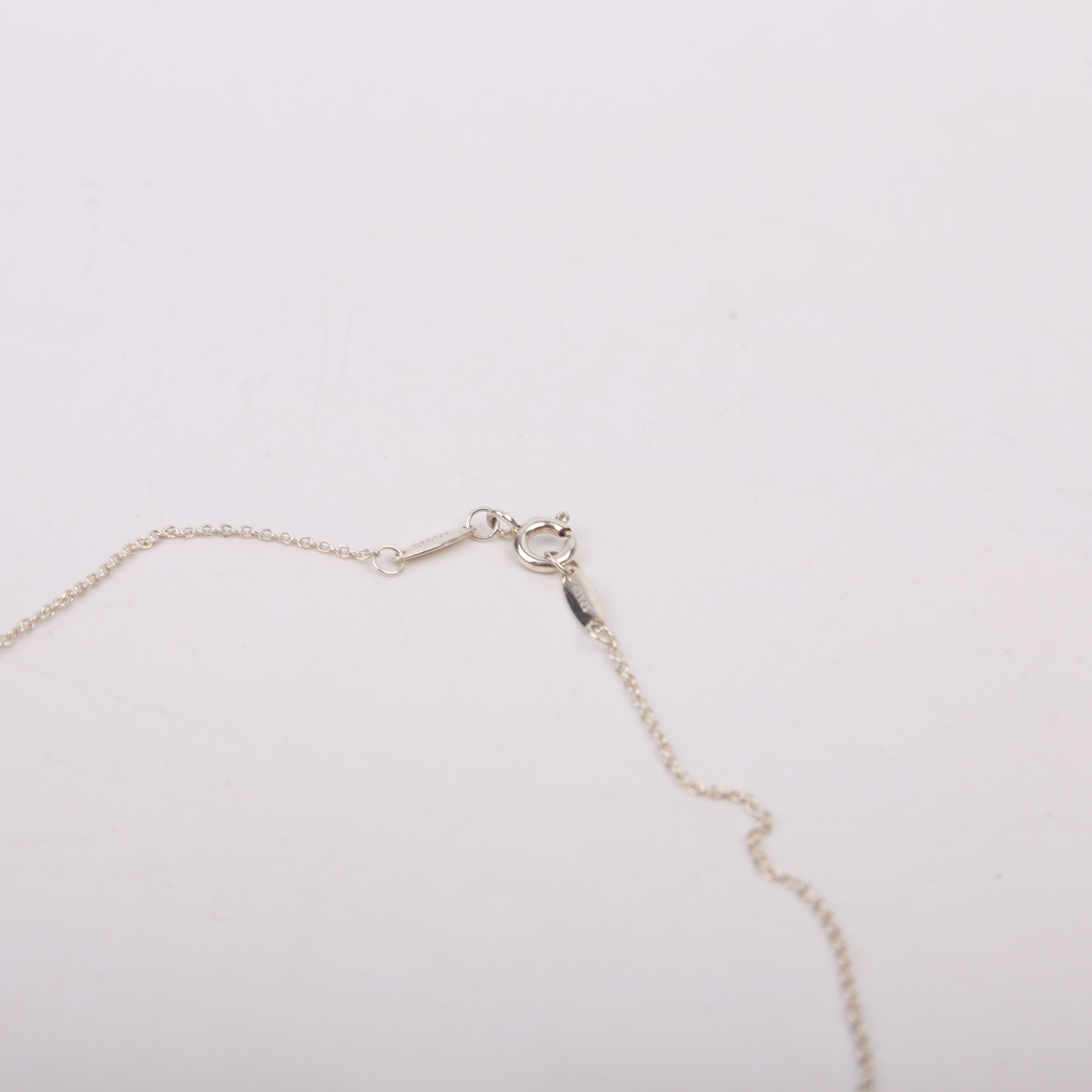 Elsa Peretti Diamonds By The Yard Pendant 925 Silver