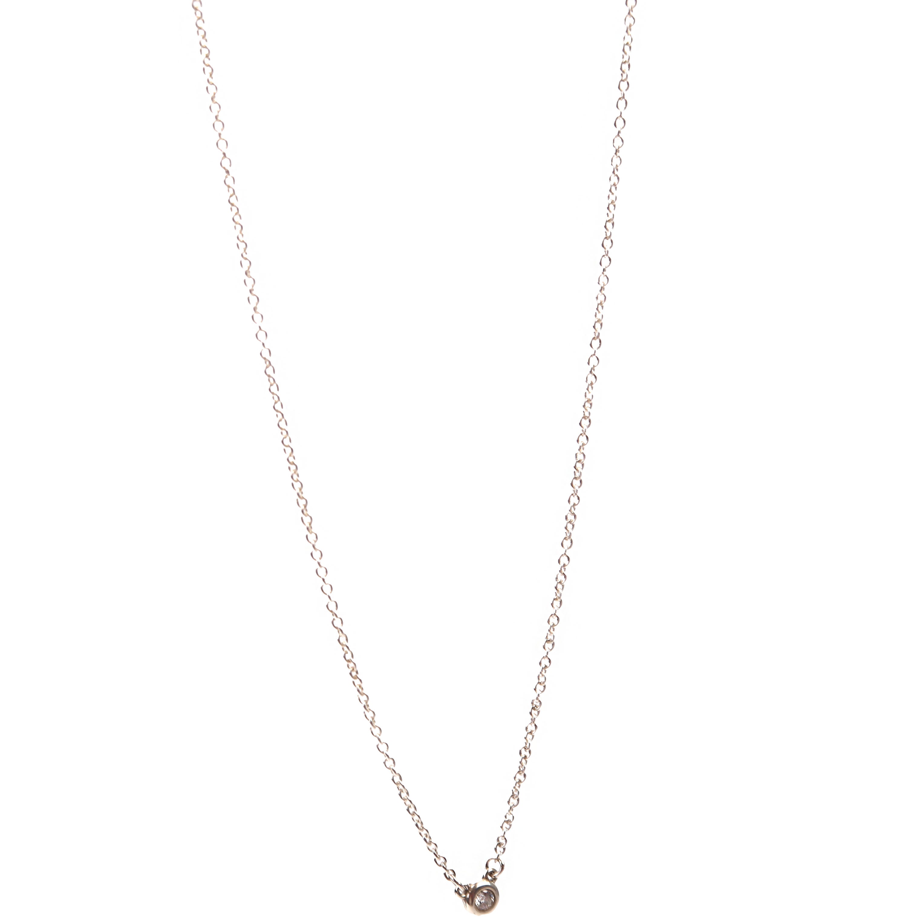 Elsa Peretti Diamonds By The Yard Pendant 925 Silver