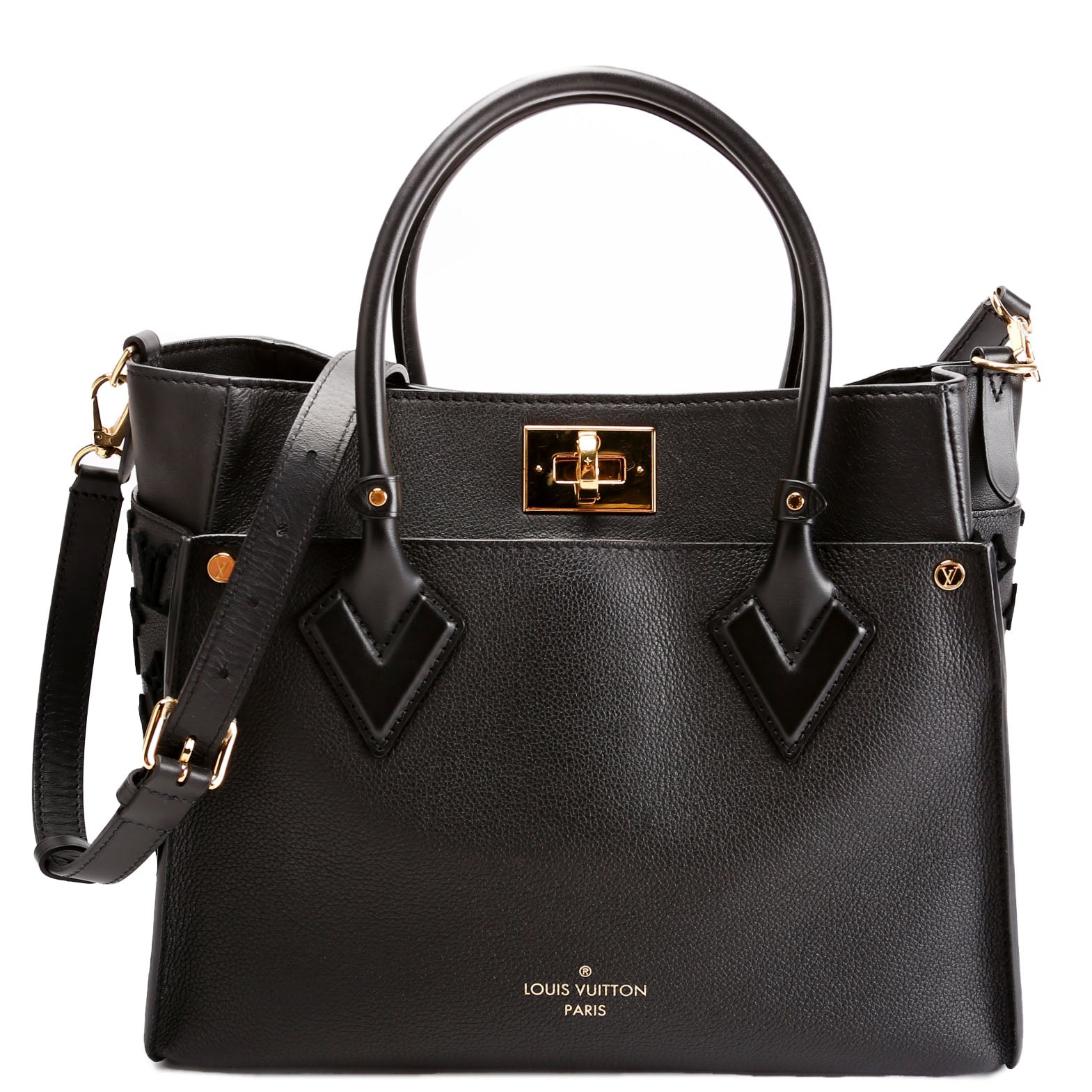 On My Side MM Calfskin Black