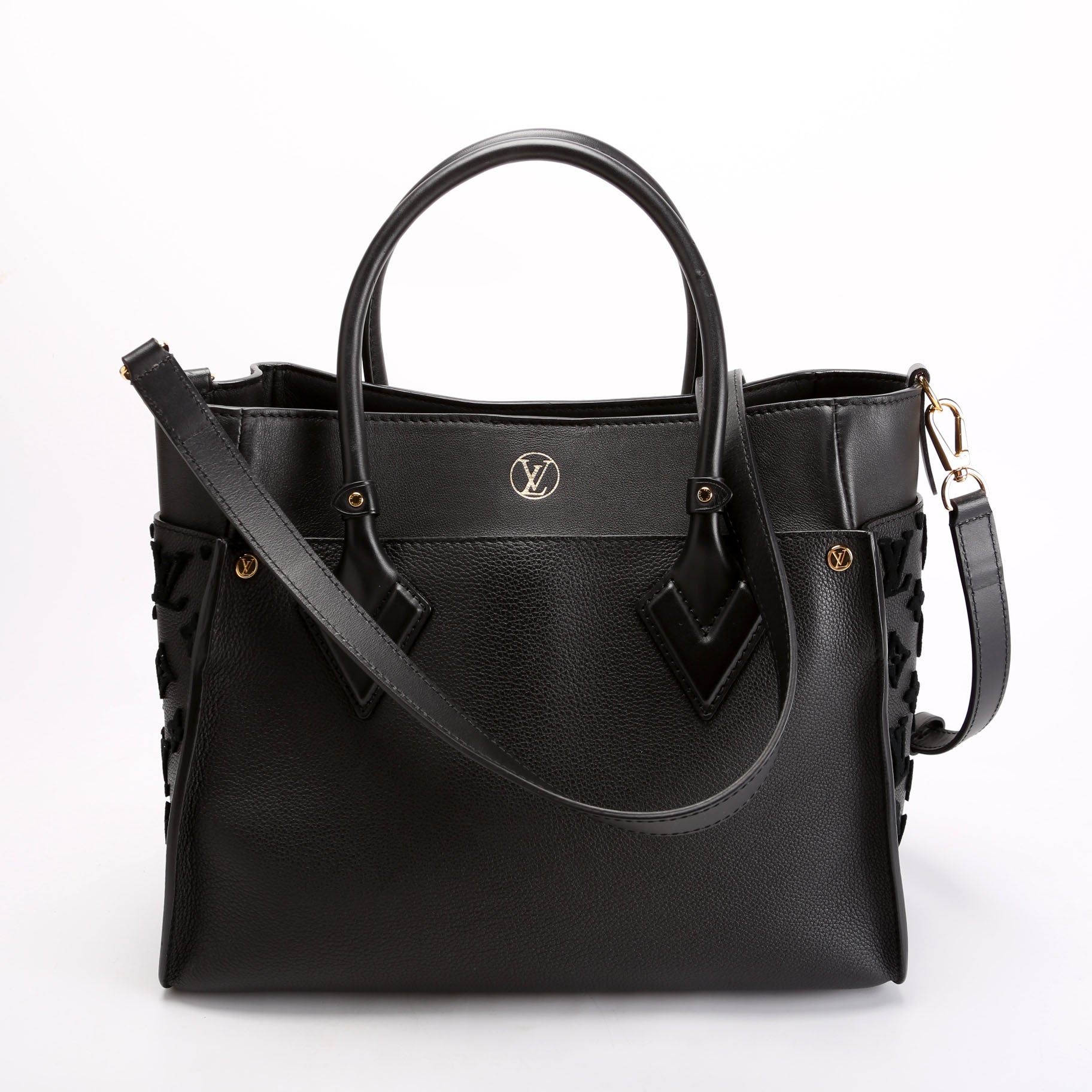 On My Side MM Calfskin Black