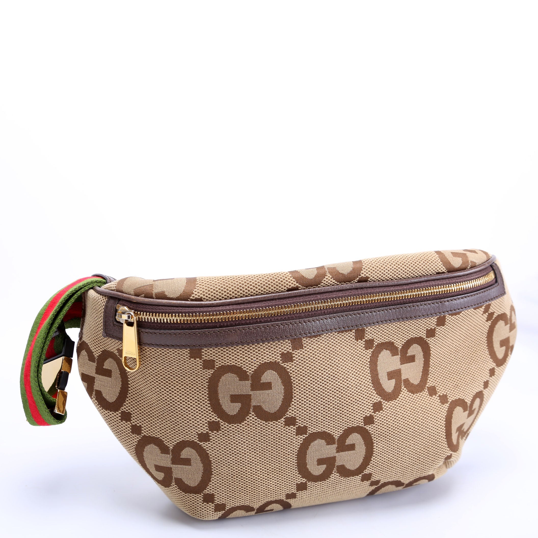 696031 Jumbo GG Canvas Belt Bag Tan
