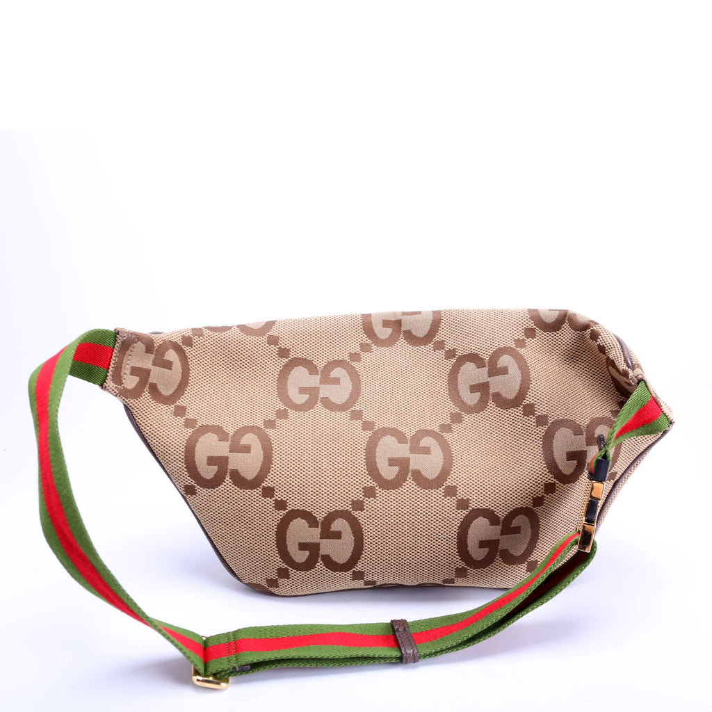 696031 Jumbo GG Canvas Belt Bag Tan