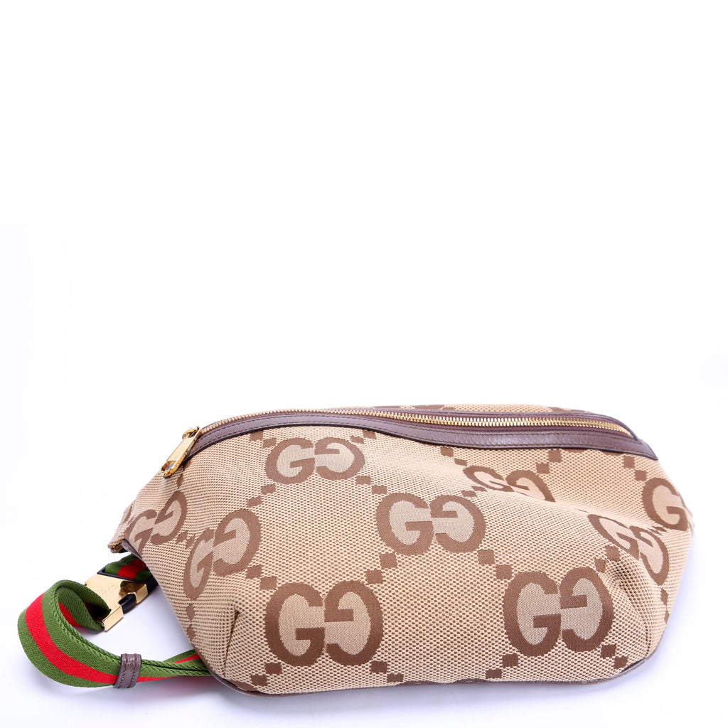 696031 Jumbo GG Canvas Belt Bag Tan