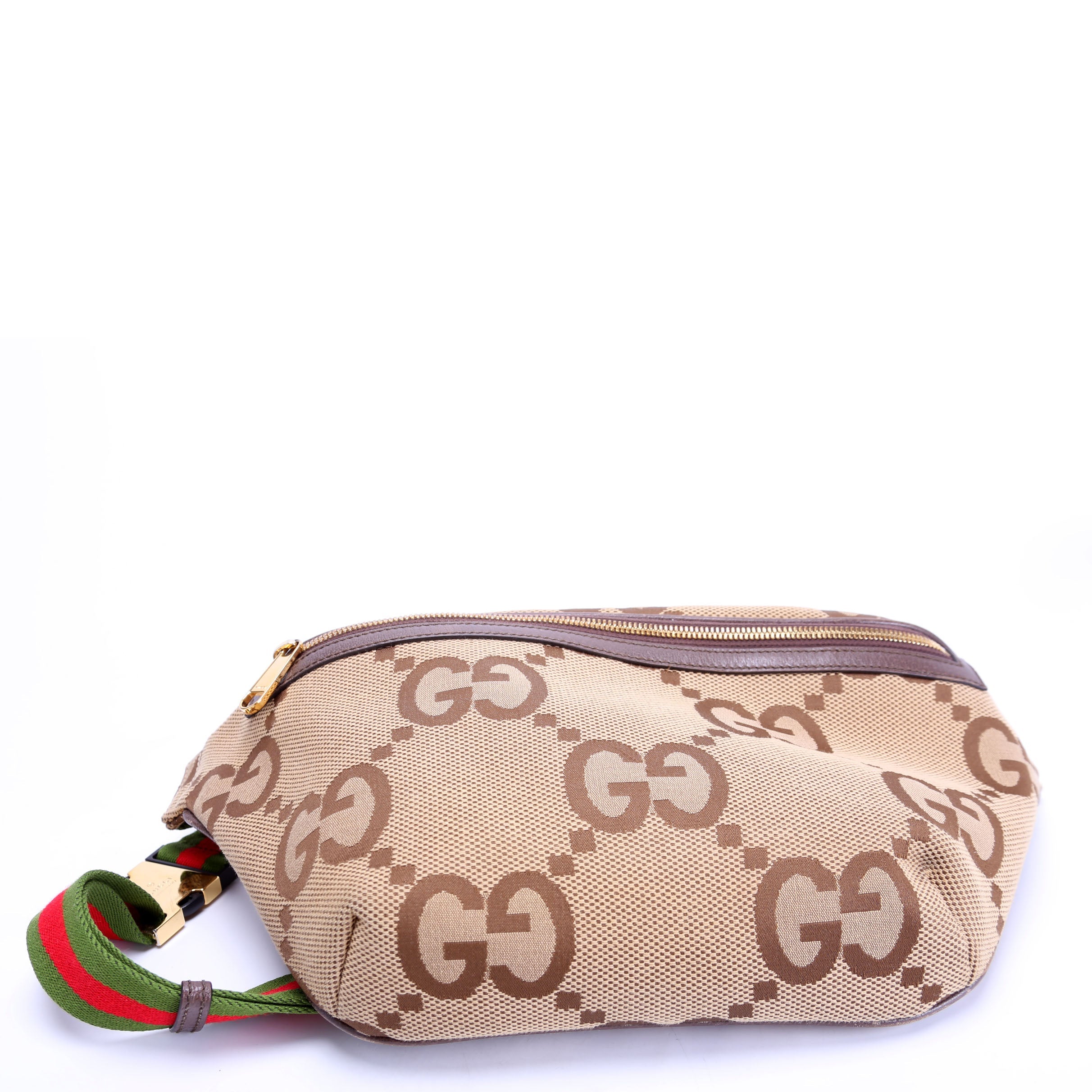 696031 Jumbo GG Canvas Belt Bag Tan