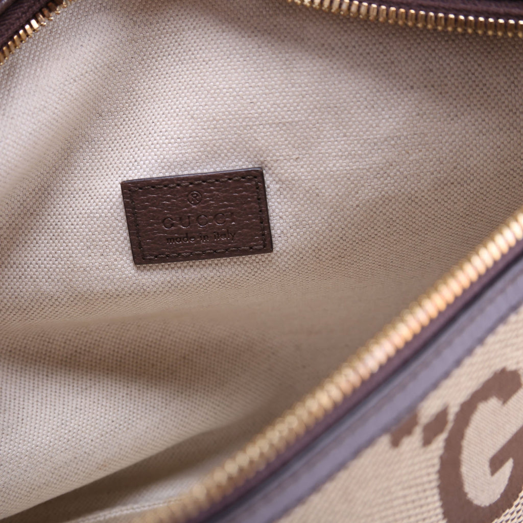 696031 Jumbo GG Canvas Belt Bag Tan