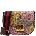 453189 GG Supreme Bengal Padlock Medium Messenger Brown