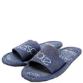 Logo Denim Slides Size 40