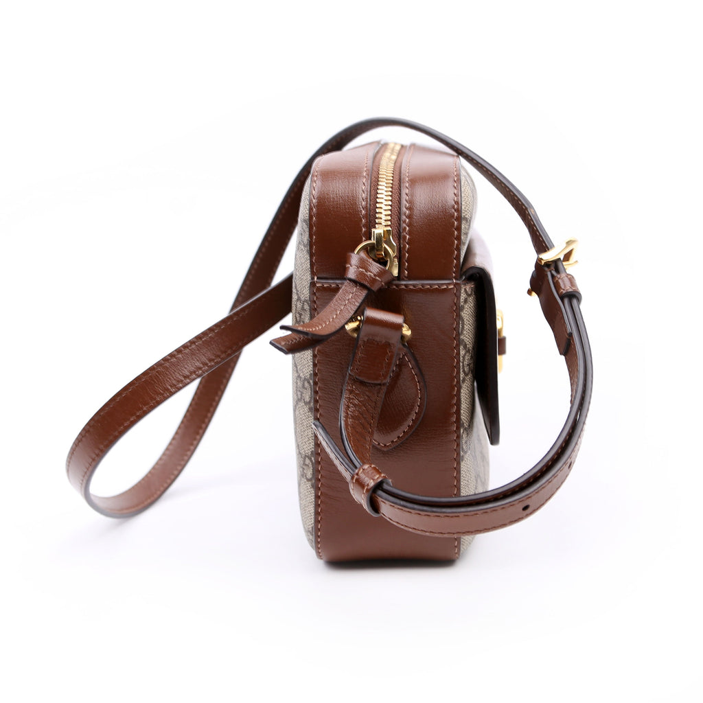 645454 Horsebit 1955 Small Crossbody Brown