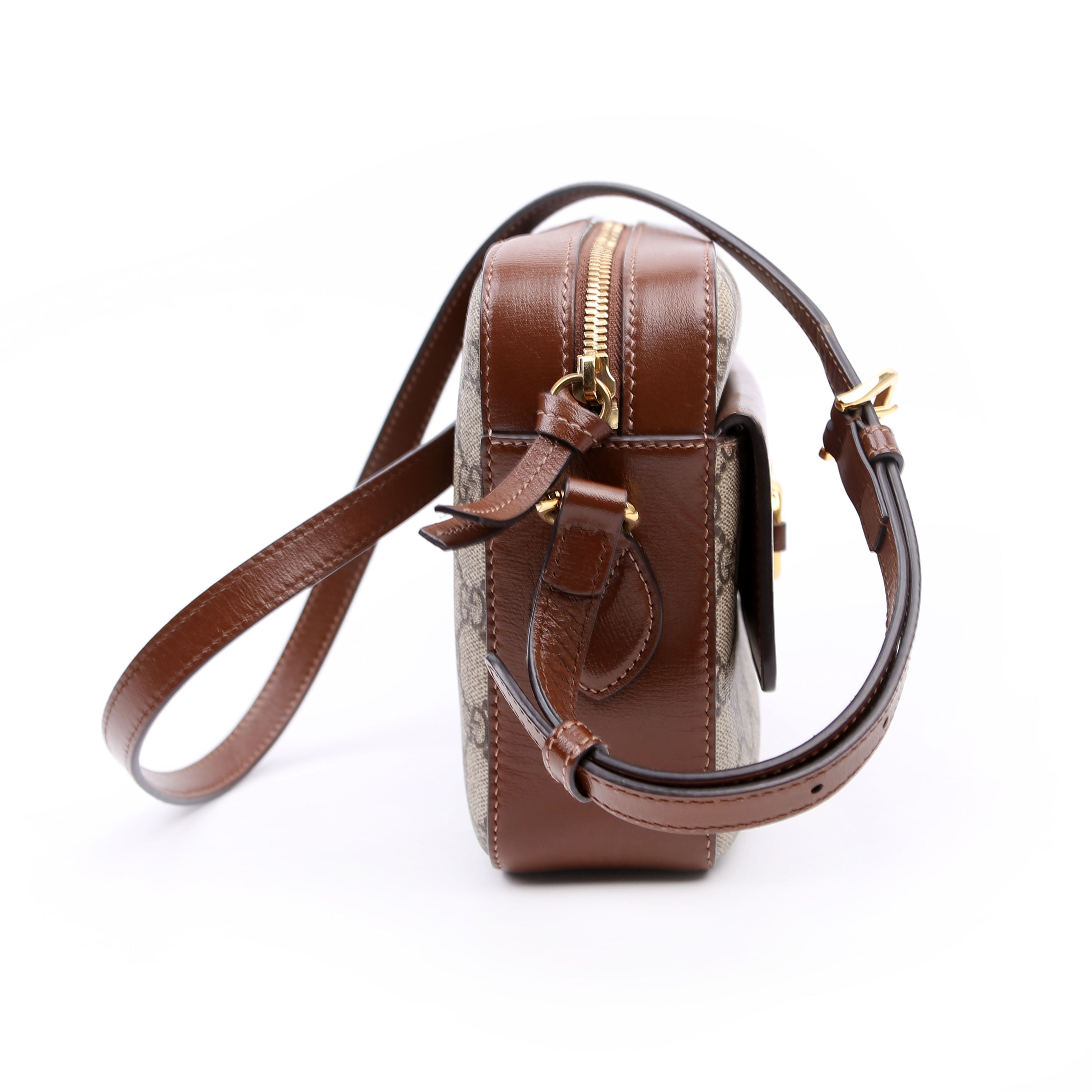 645454 Horsebit 1955 Small Crossbody Brown