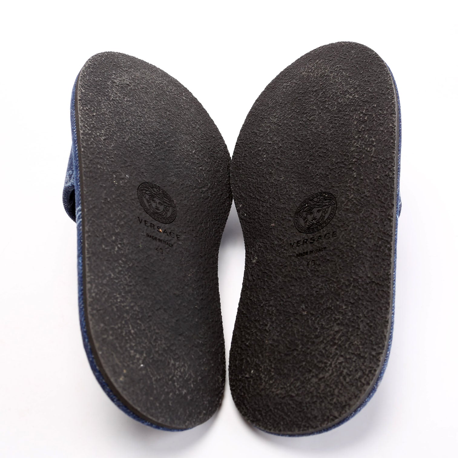 Logo Denim Slides Size 40