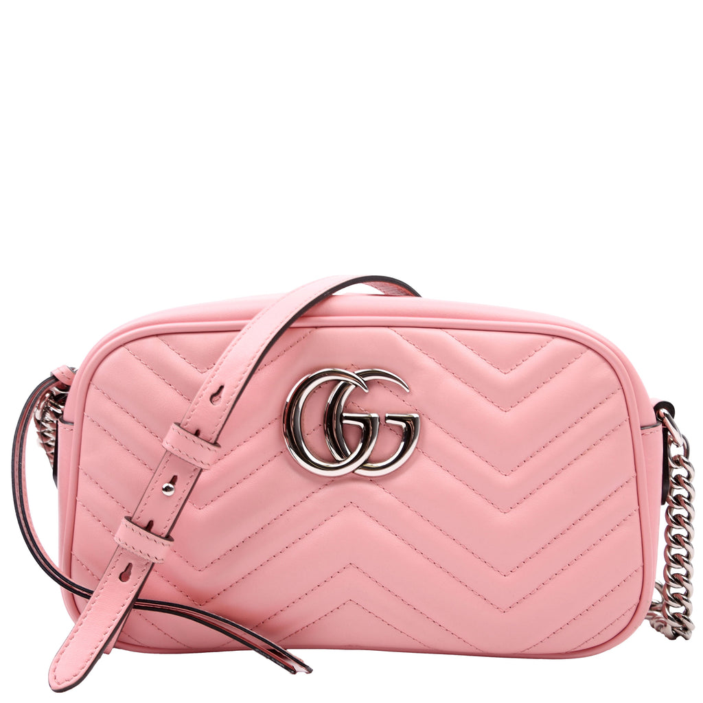 447632 Marmont Small Leather Camera Pink