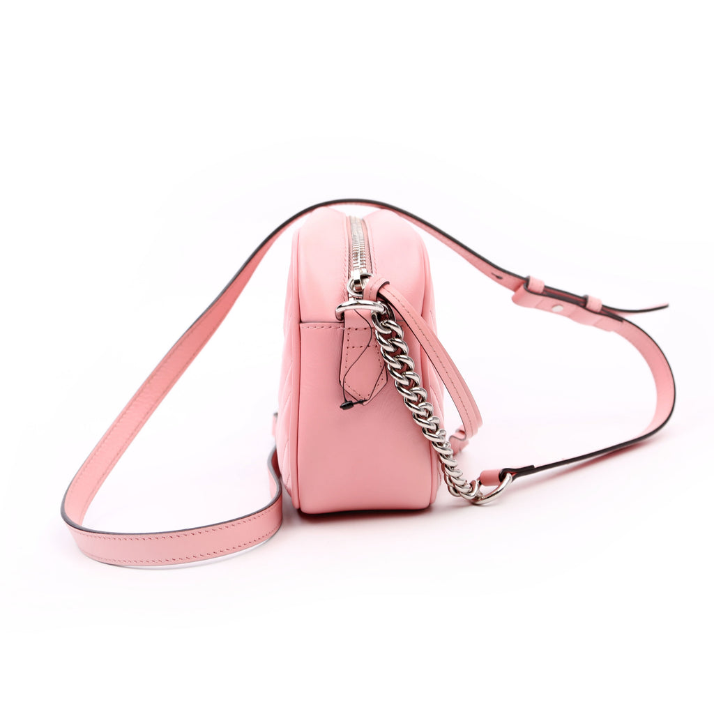 447632 Marmont Small Leather Camera Pink