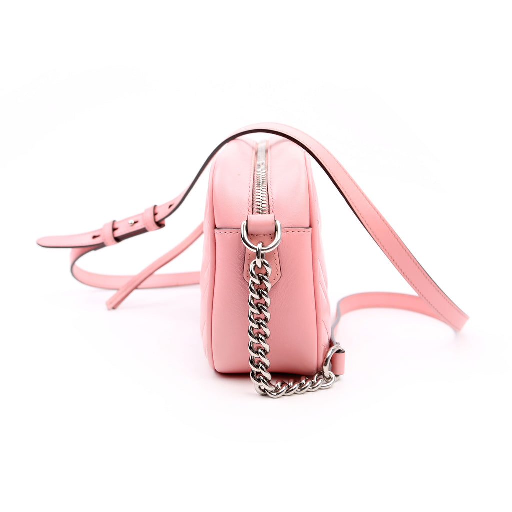 447632 Marmont Small Leather Camera Pink