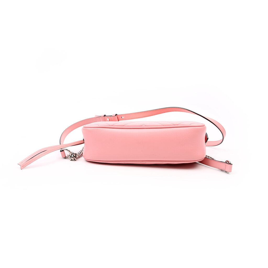 447632 Marmont Small Leather Camera Pink