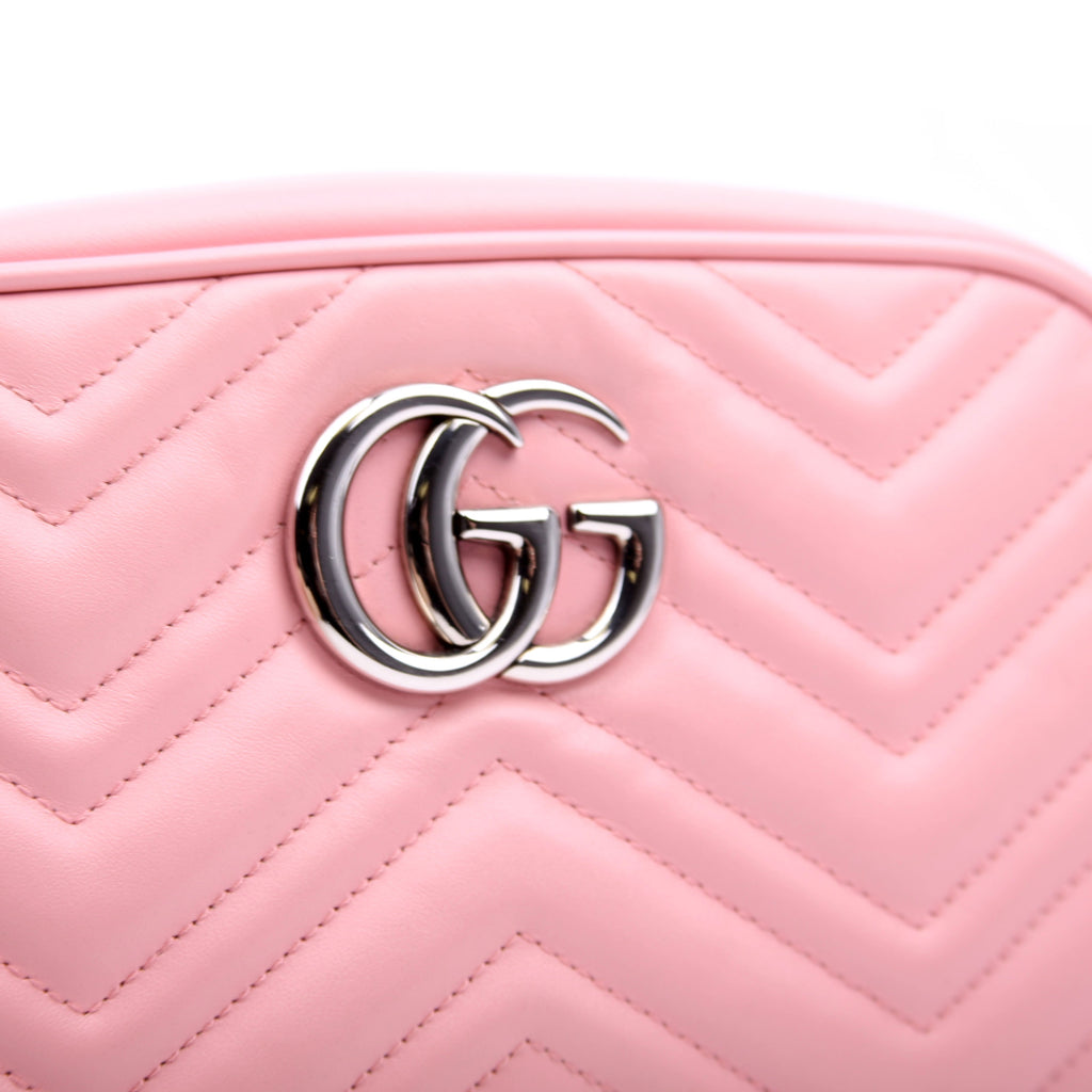 447632 Marmont Small Leather Camera Pink