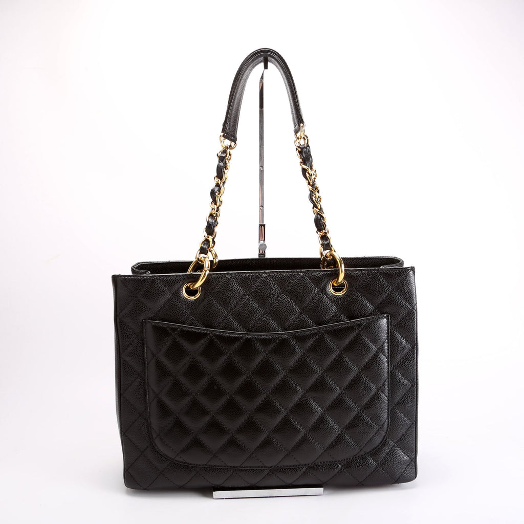 Grand Shopping Tote Caviar Black