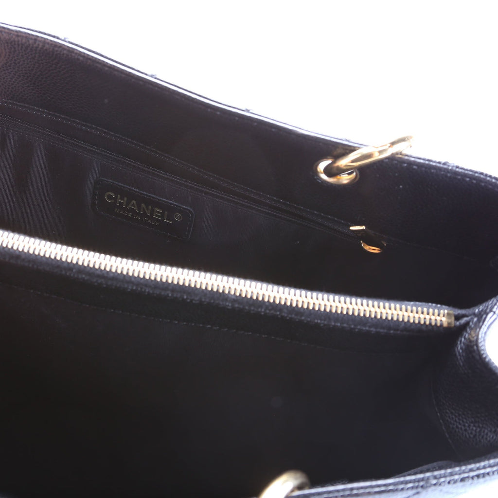 Grand Shopping Tote Caviar Black