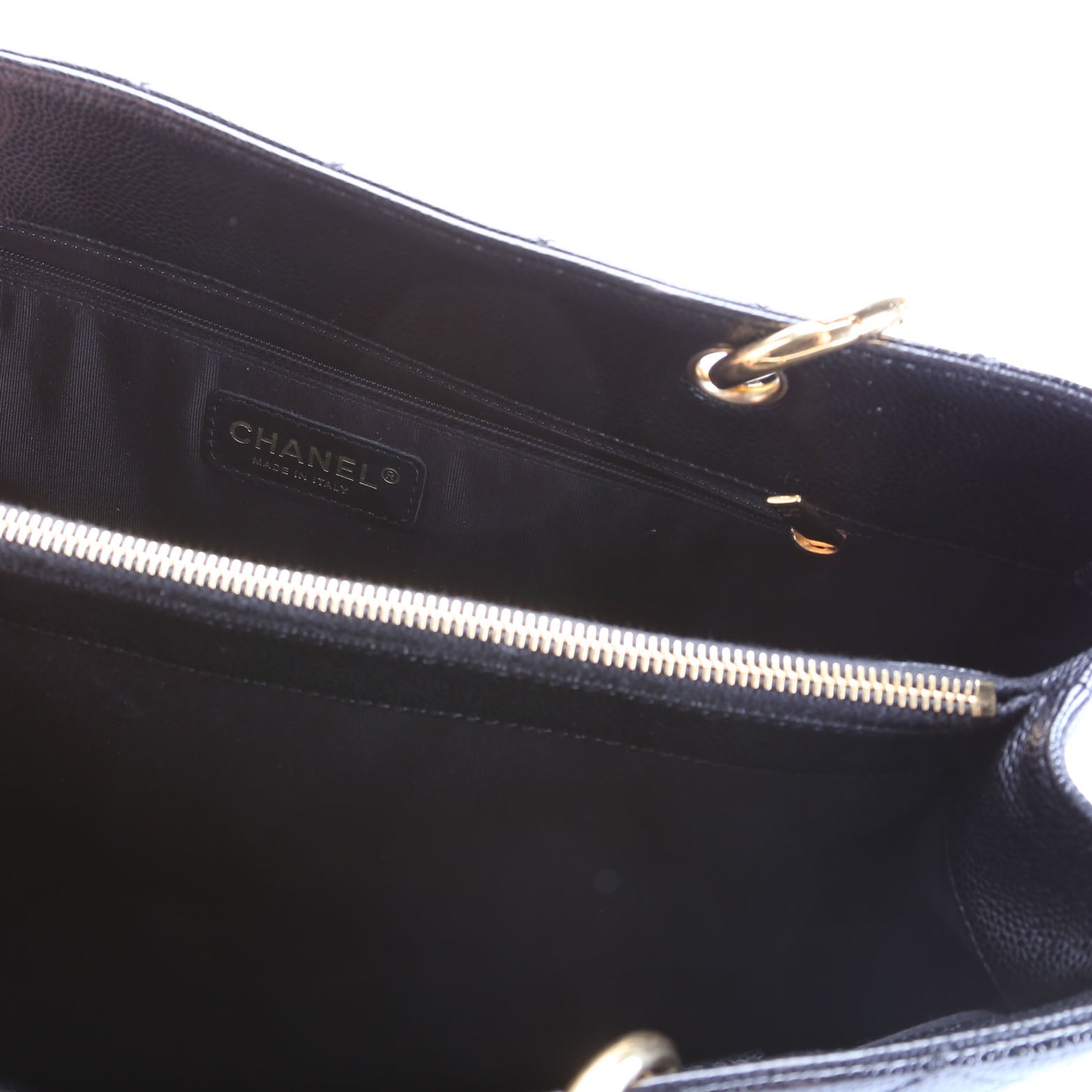 Grand Shopping Tote Caviar Black