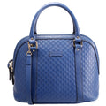 449663 Guccissima Dome Bag Medium Blue