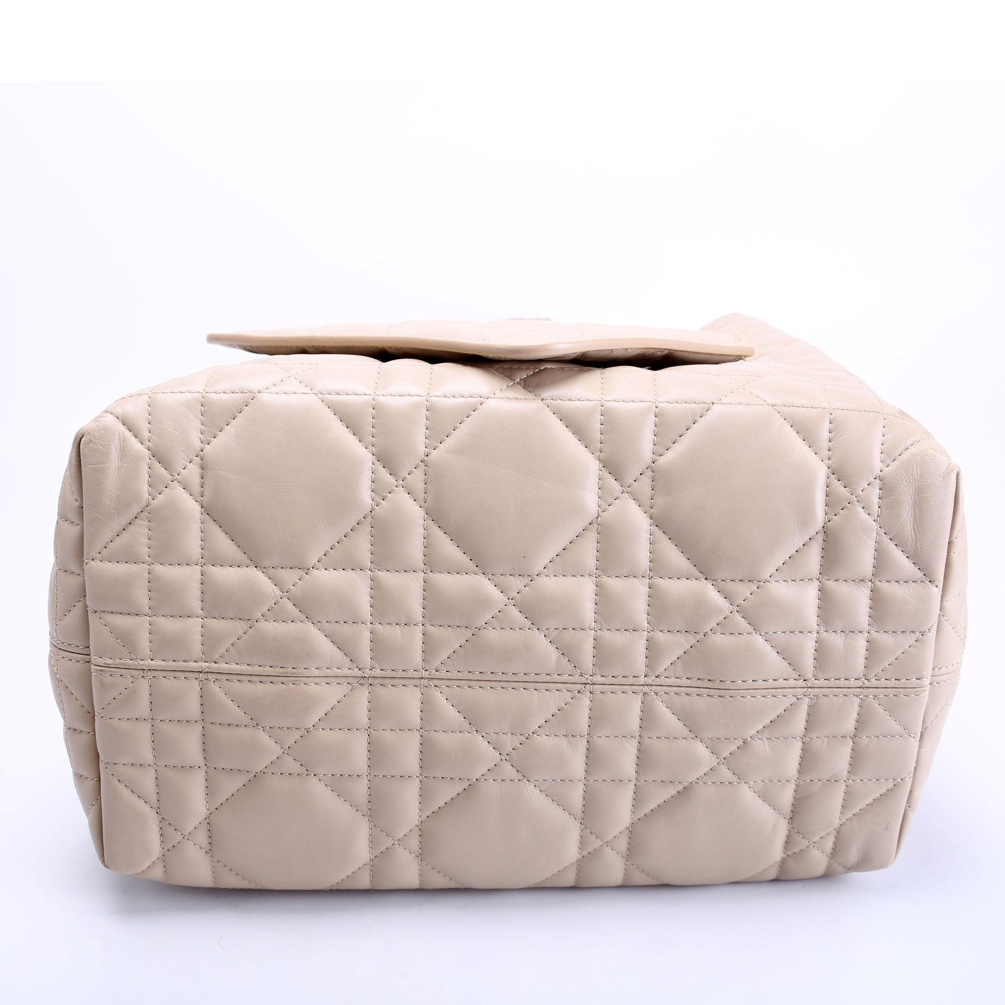 Dior Toujours Medium Macrocannage Calfskin Bag Beige