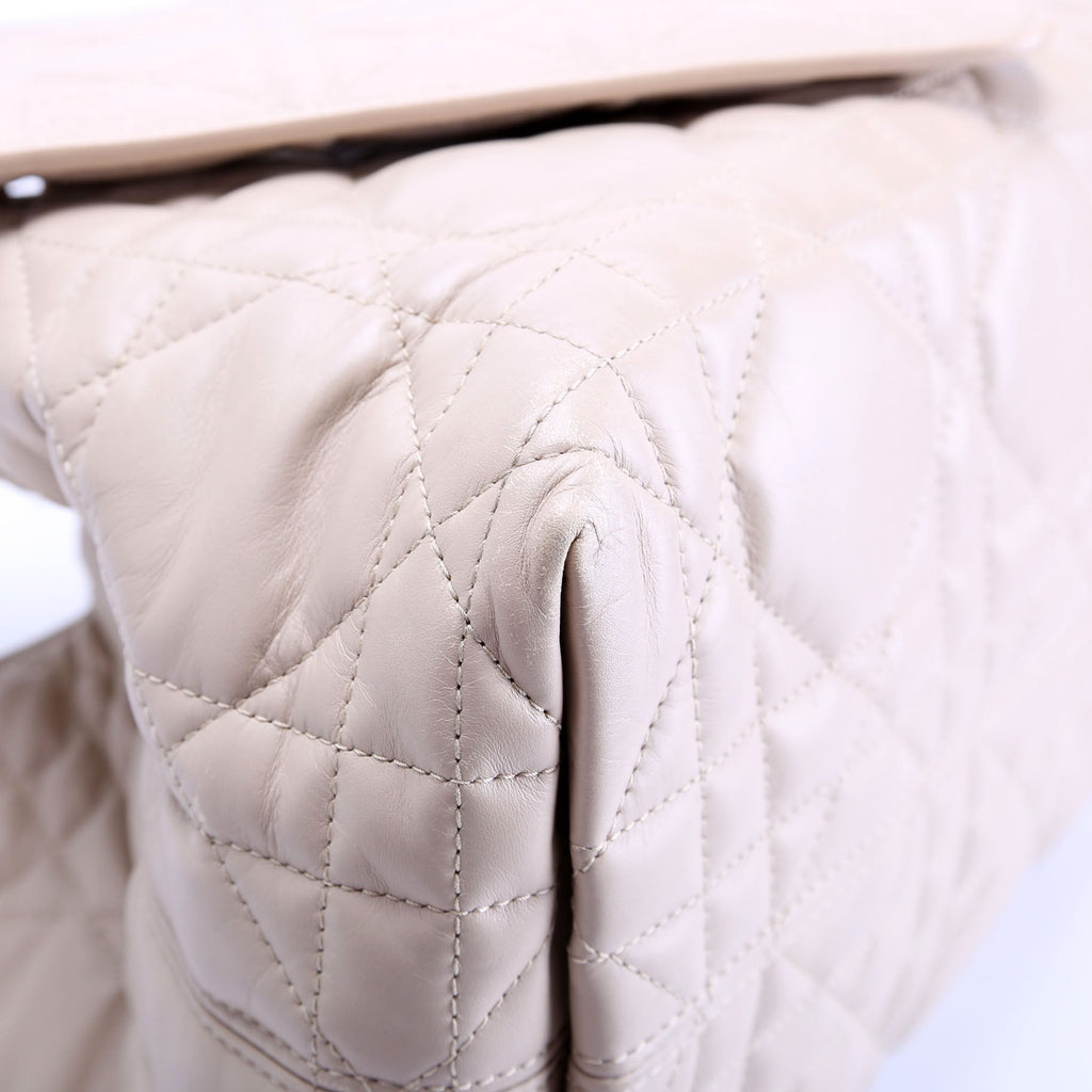 Dior Toujours Medium Macrocannage Calfskin Bag Beige