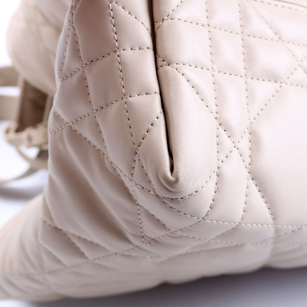 Dior Toujours Medium Macrocannage Calfskin Bag Beige