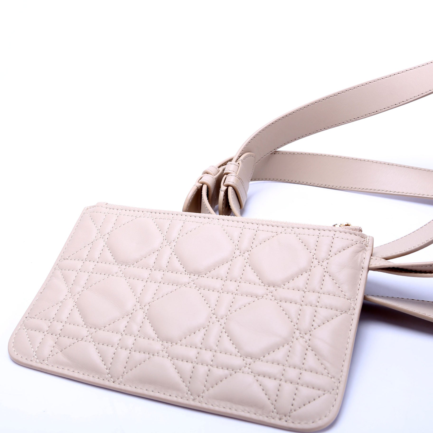 Dior Toujours Medium Macrocannage Calfskin Bag Beige