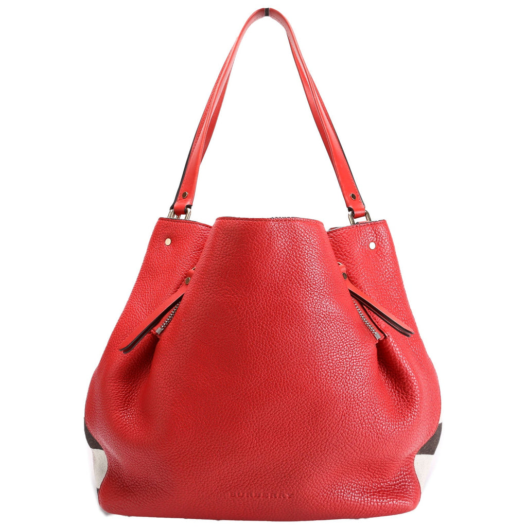 Maidstone Leather Medium Hobo Red