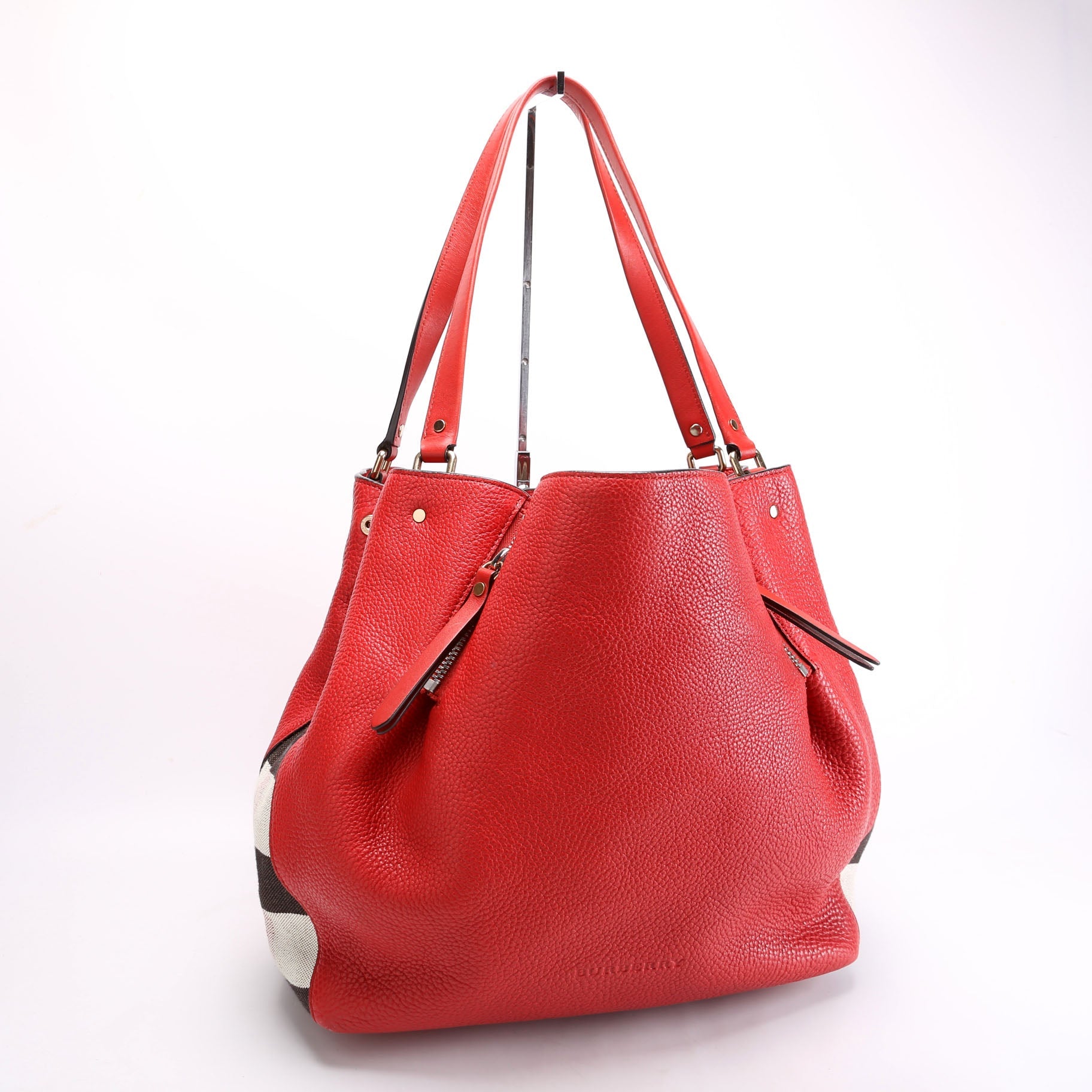 Maidstone Leather Medium Hobo Red