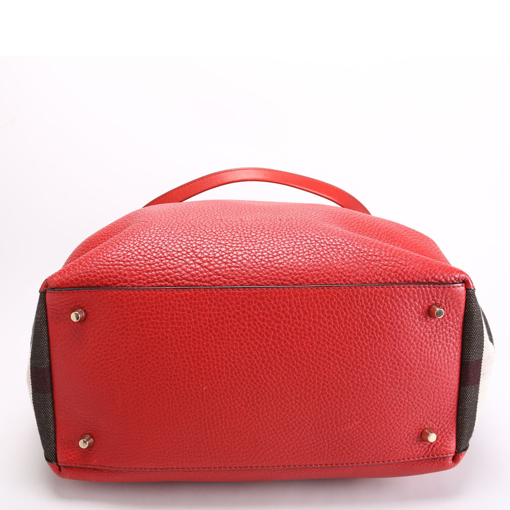 Maidstone Leather Medium Hobo Red