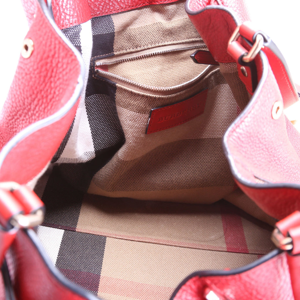 Maidstone Leather Medium Hobo Red