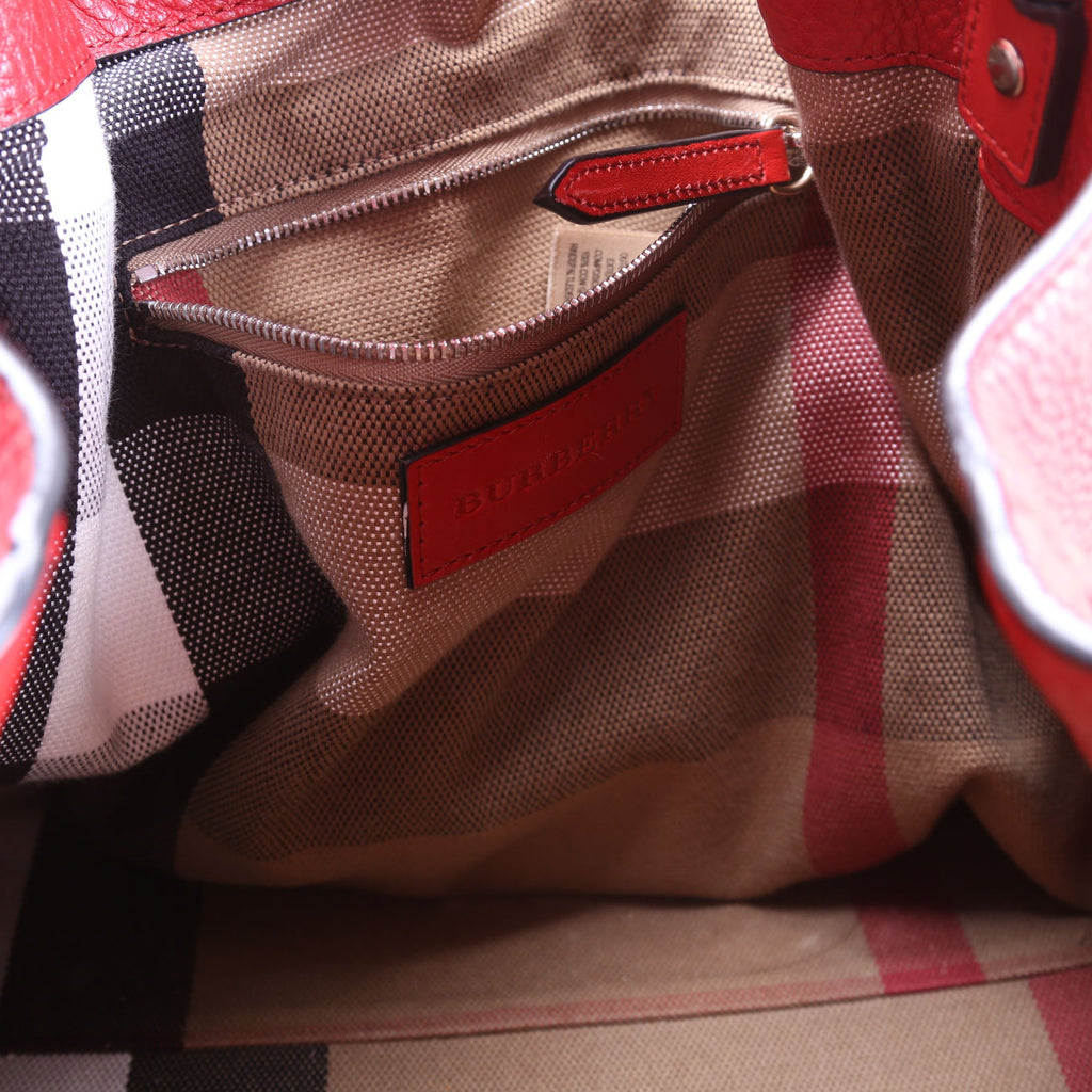 Maidstone Leather Medium Hobo Red