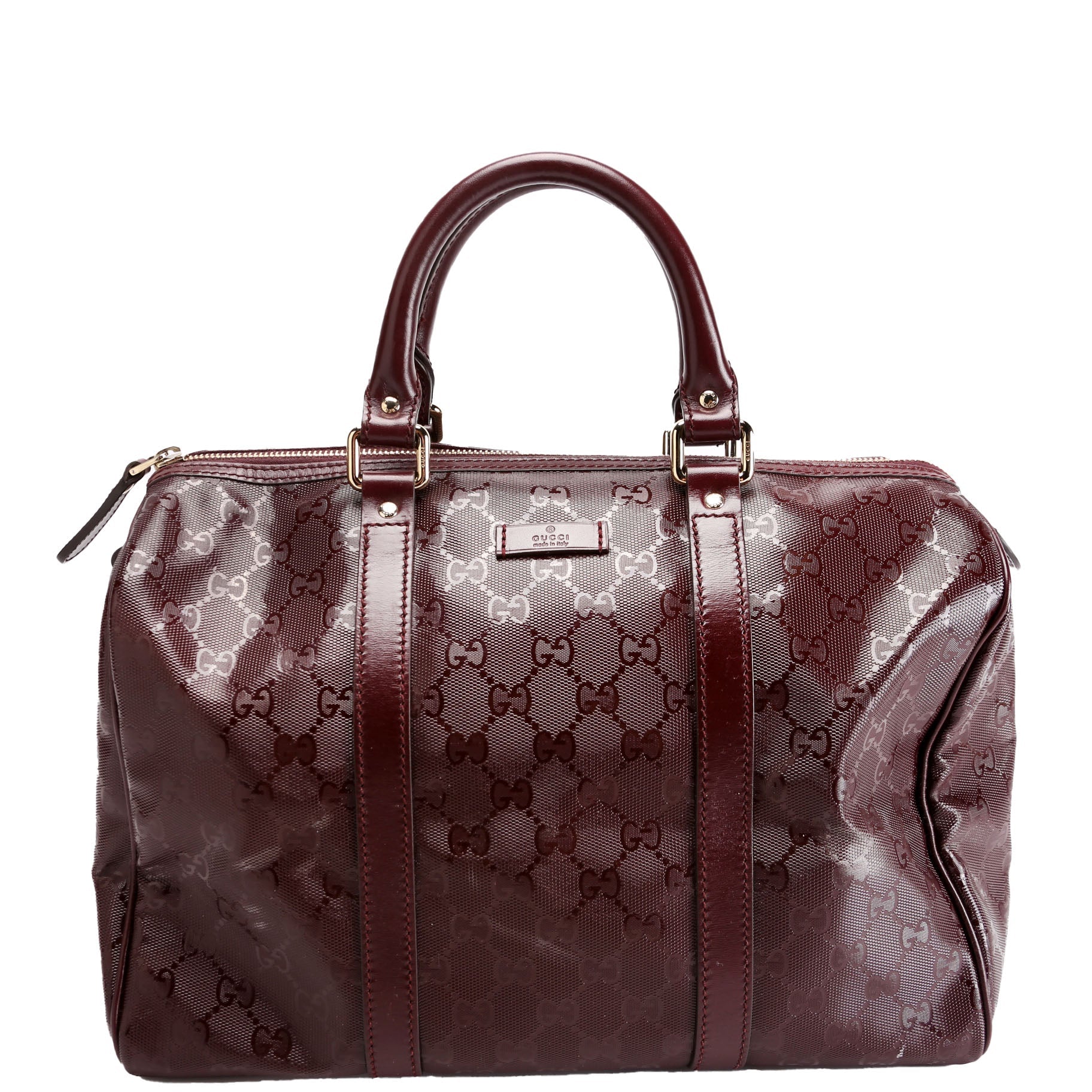 193603 GG Imprime Joy Boston Bag Burgundy