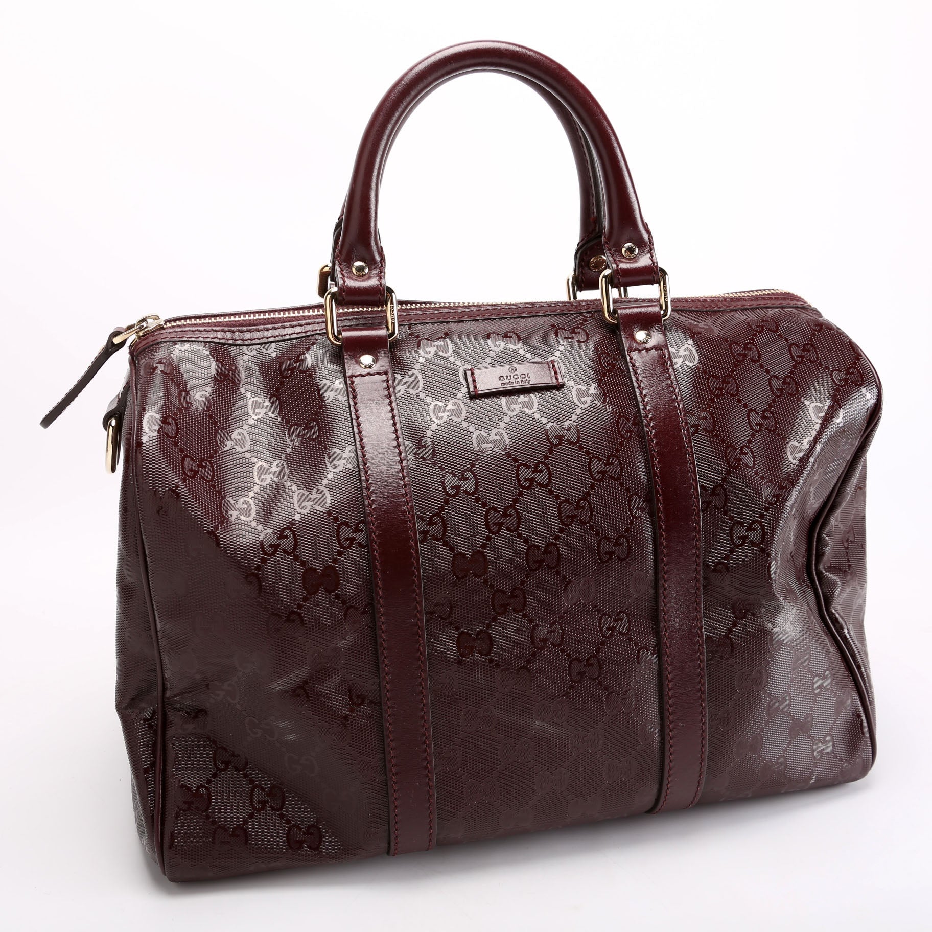 193603 GG Imprime Joy Boston Bag Burgundy