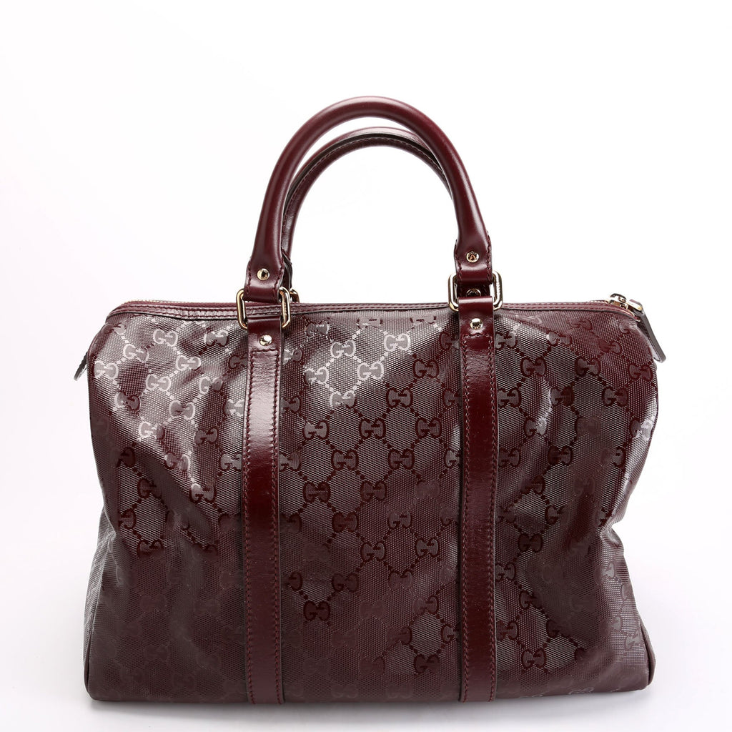 193603 GG Imprime Joy Boston Bag Burgundy